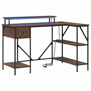 vidaXL Laud Pruun tamme 120 x 79 x 86,5 cm Tehispuit