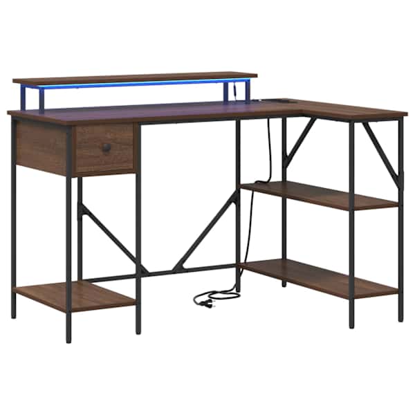 vidaXL Laud Pruun tamme 120 x 79 x 86,5 cm Tehispuit