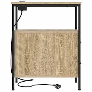 Noční skříňka 2 pcs Sonoma dub 30 x 48 x 61 cm kompozitní dřevo - obrázek 8