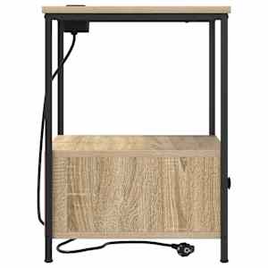 Noční skříňka 2 pcs Sonoma dub 42 x 41 x 56 cm kompozitní dřevo - obrázek 8