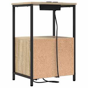Noční skříňka 2 pcs Sonoma dub 40 x 31 x 60 cm kompozitní dřevo - obrázek 9