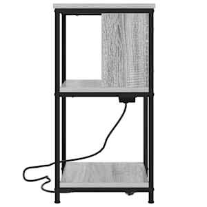 Noční skříňka 2 pcs Šedá Sonoma 38 x 31 x 61 cm - obrázek 7