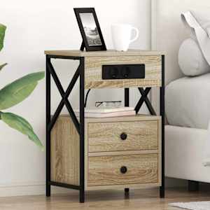 Nočna omarica Sonoma hrast 40 x 31 x 60 cm Konstruiran les