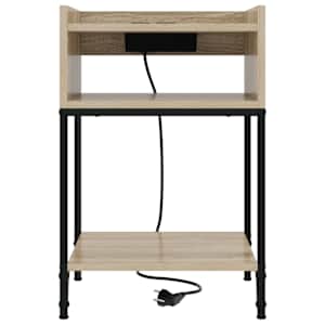 Noční skříňka 2 pcs Sonoma dub 40 x 40 x 61 cm kompozitní dřevo - obrázek 4
