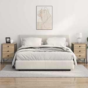 Noční skříňka 2 pcs Sonoma dub 42 x 41 x 61 cm kompozitní dřevo - obrázek 4