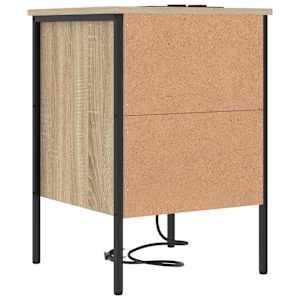 Noční skříňka 2 pcs Sonoma dub 42 x 41 x 61 cm kompozitní dřevo - obrázek 9