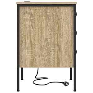 Noční skříňka 2 pcs Sonoma dub 42 x 41 x 61 cm kompozitní dřevo - obrázek 8