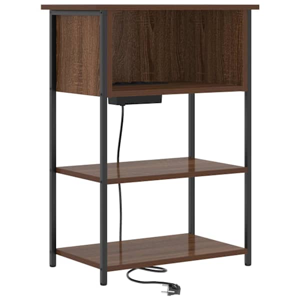 vidaXL &Ouml;&ouml;lambi kapp Pruun tamme 55 x 31 x 76 cm Tehispuit