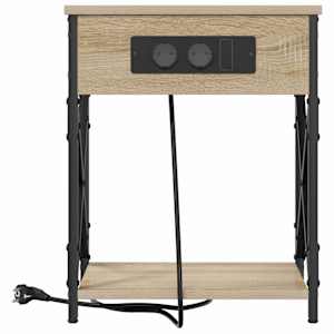 Noční skříňka 2 pcs Sonoma dub 41 x 31 x 51 cm kompozitní dřevo - obrázek 6