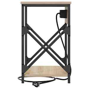 Noční skříňka 2 pcs Sonoma dub 41 x 31 x 51 cm kompozitní dřevo - obrázek 7