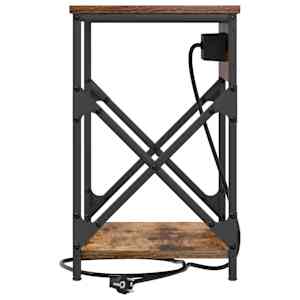 Noční skříňka 2 pcs Kouřový dub 41 x 31 x 51 cm - obrázek 7