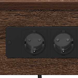 Noční skříňka 2 pcs Hnědý dub 41 x 31 x 51 cm kompozitní dřevo - obrázek 9