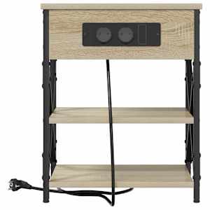 Noční skříňka 2 pcs Sonoma dub 41 x 31 x 51 cm kompozitní dřevo - obrázek 6