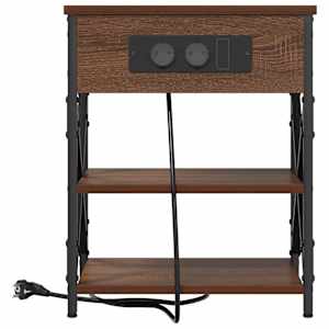 Noční skříňka Hnědý dub 41 x 31 x 51 cm kompozitní dřevo - obrázek 5