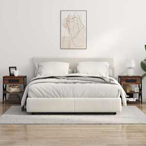 Noční skříňka 2 pcs Hnědý dub 41 x 31 x 51 cm kompozitní dřevo - obrázek 4
