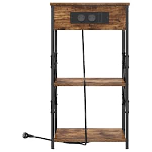 Noční skříňka s policí 2 pcs Kouřový dub 41 x 31 x 76 cm - obrázek 6