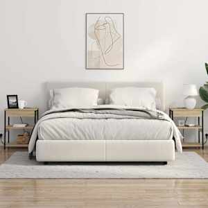 Noční skříňka 2 pcs Sonoma dub 41 x 31 x 51 cm kompozitní dřevo - obrázek 4