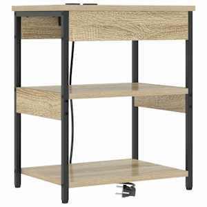 Noční skříňka 2 pcs Sonoma dub 41 x 31 x 51 cm kompozitní dřevo - obrázek 5