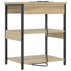 Noční skříňka 2 pcs Sonoma dub 41 x 31 x 51 cm kompozitní dřevo - obrázek 8