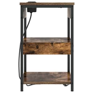 Noční skříňka 2 pcs Kouřový dub 41 x 31 x 51 cm - obrázek 7
