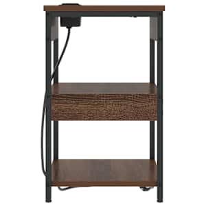 Noční skříňka 2 pcs Hnědý dub 41 x 31 x 51 cm kompozitní dřevo - obrázek 7
