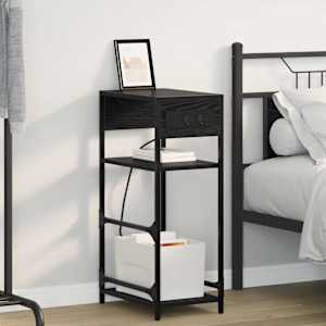 Nočna omarica Črna Orehovina 40 x 27 x 76 cm Konstruiran les