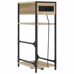 vidaXL &Ouml;&ouml;lambi kapp Sonoma tamm 40 x 27 x 76 cm Tehispuit