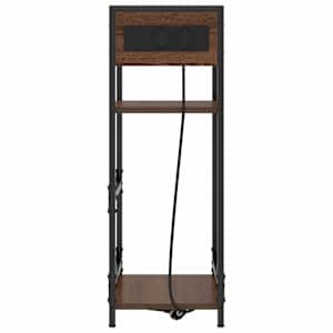 Noční skříňka Hnědý dub 40 x 27 x 76 cm kompozitní dřevo - obrázek 6