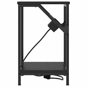 Noční skříňka 2 pcs Černý dub 38 x 30 x 48 cm kompozitní dřevo - obrázek 7