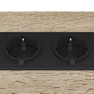 Noční skříňka 2 pcs Sonoma dub 38 x 30 x 48 cm kompozitní dřevo - obrázek 9