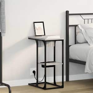 Nočna omarica Siva Sonoma 41,5 x 26 x 60,5 cm Konstruiran les