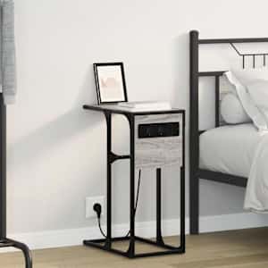 Nočna omarica Siva Sonoma 41,5 x 26 x 60,5 cm Konstruiran les