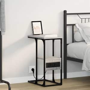 Nočna omarica Siva sonoma 41.5 x 26 x 60.5 cm Konstruiran les