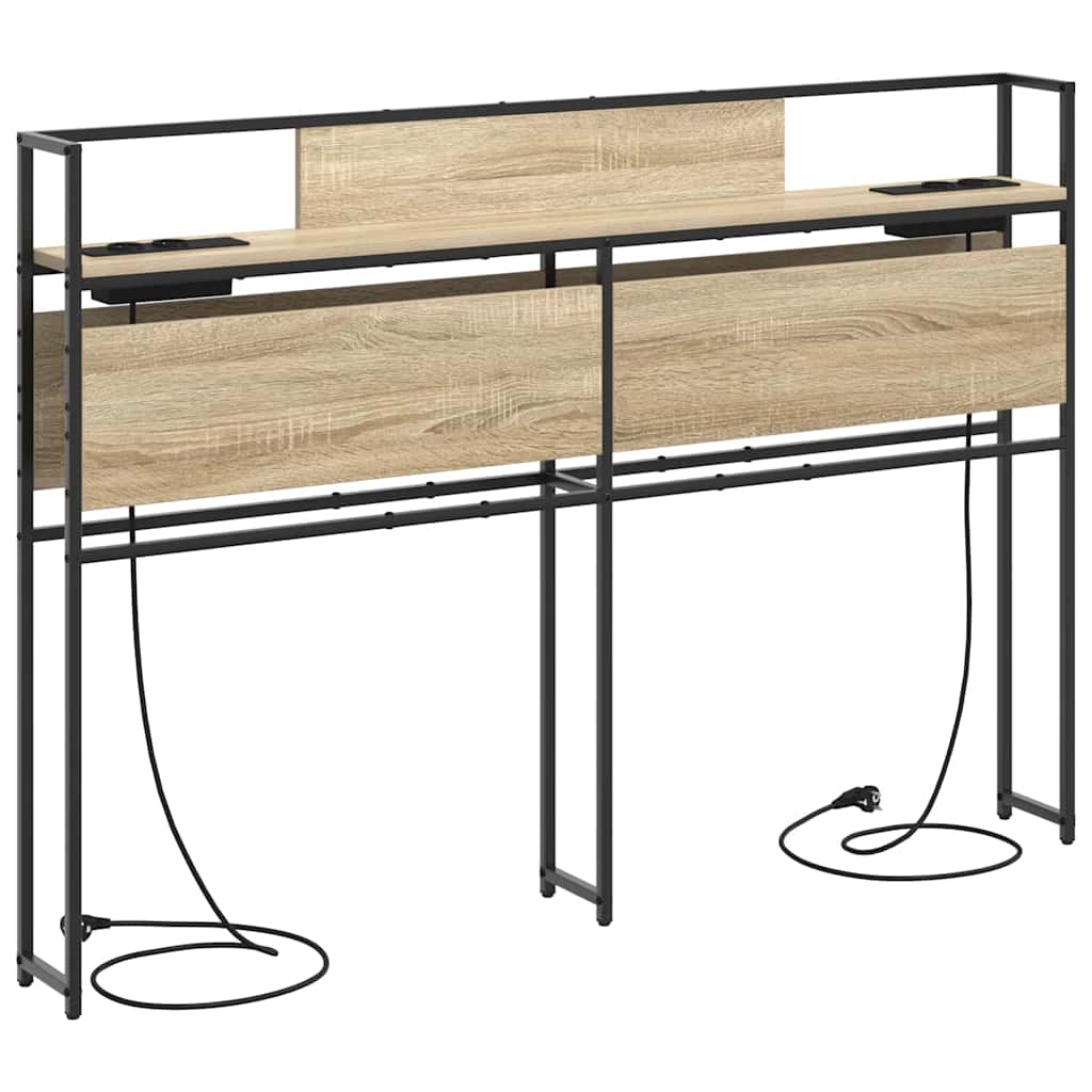 Säilytyspääty päätyllä säilytystilassa Sonoma tammi 120 cm Tekninen puu