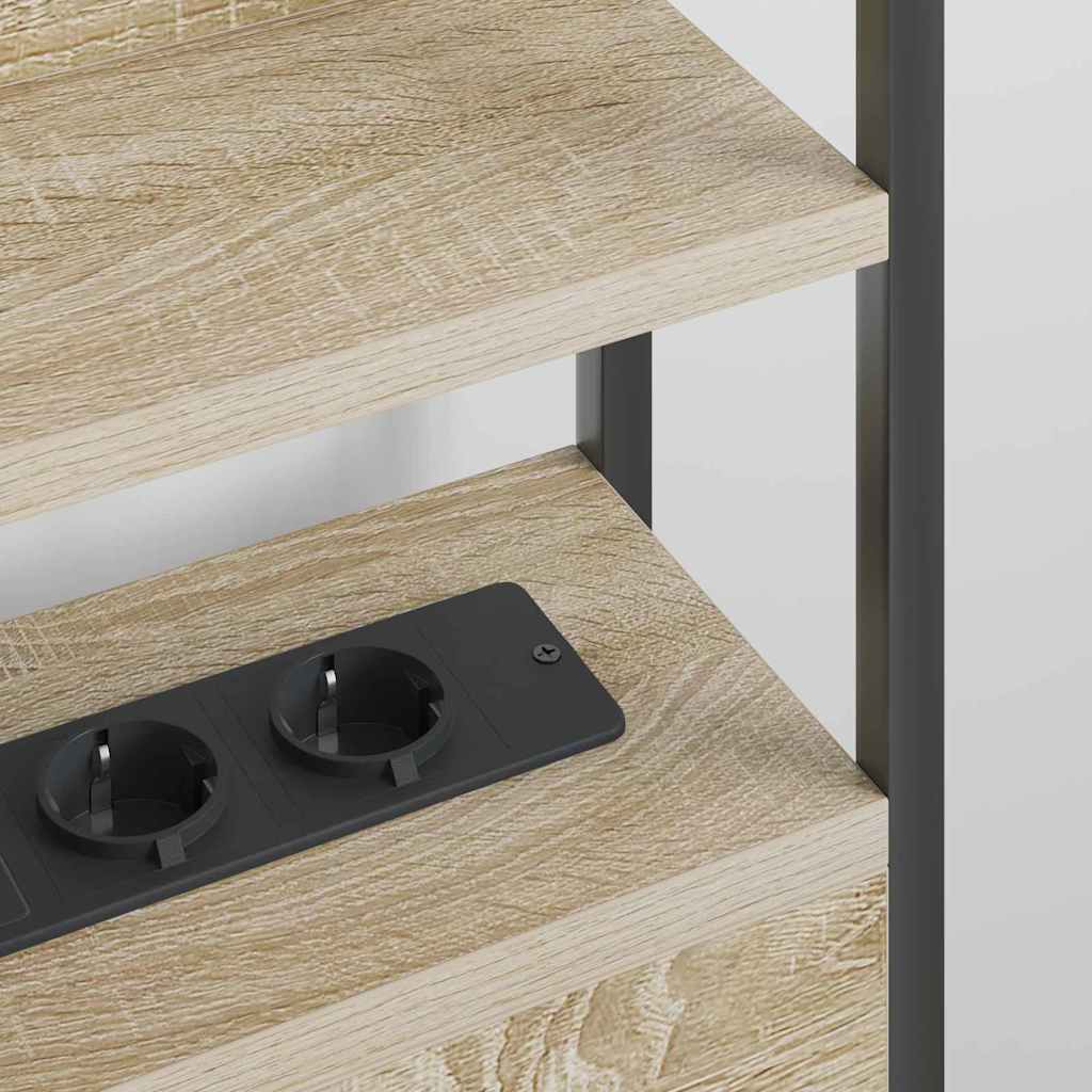 Zagłówek Ze LED Lights dąb sonoma 90 cm Materiał drewnopochodny