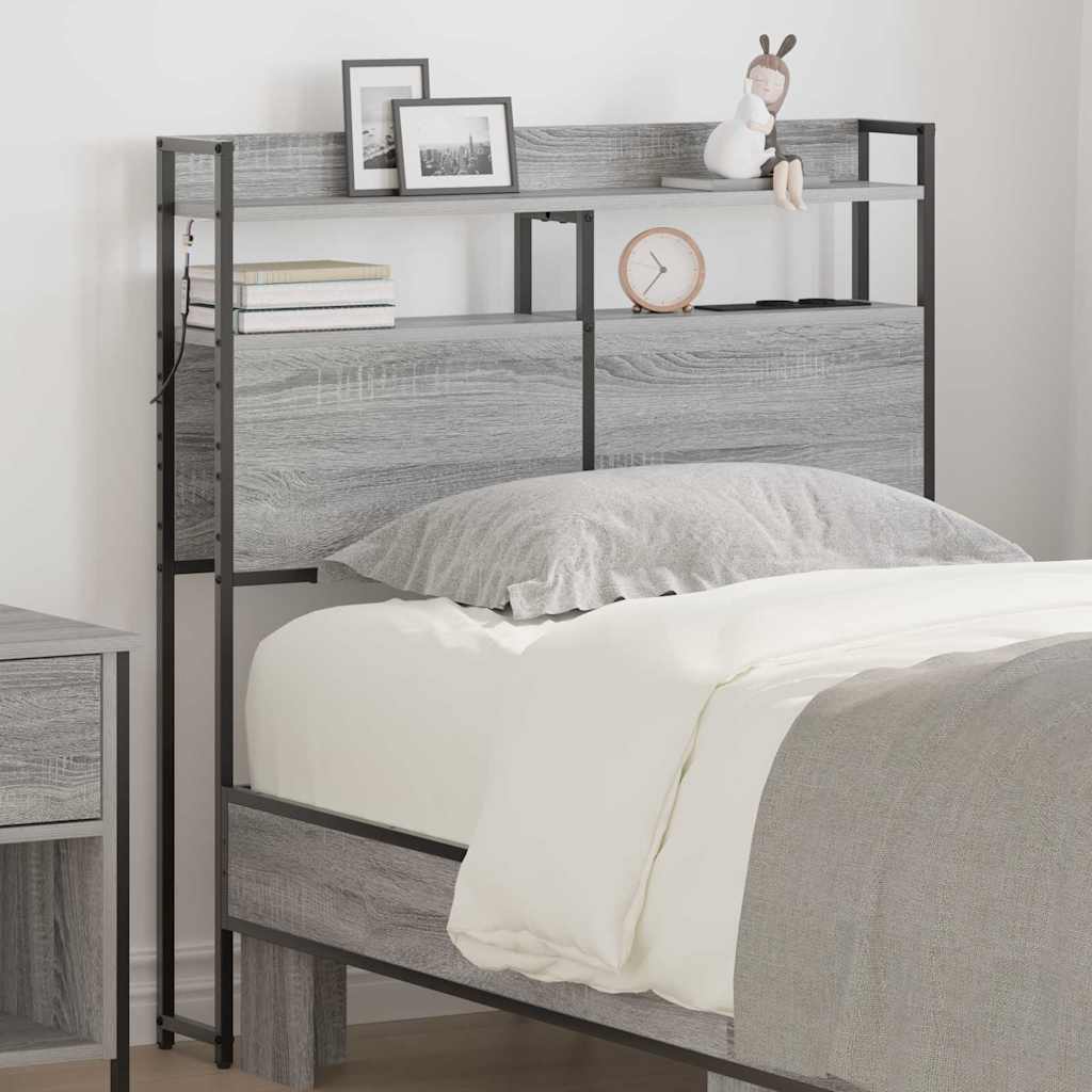 Säilytyspääty Harmaa sonoma 90 cm Tekninen puu
