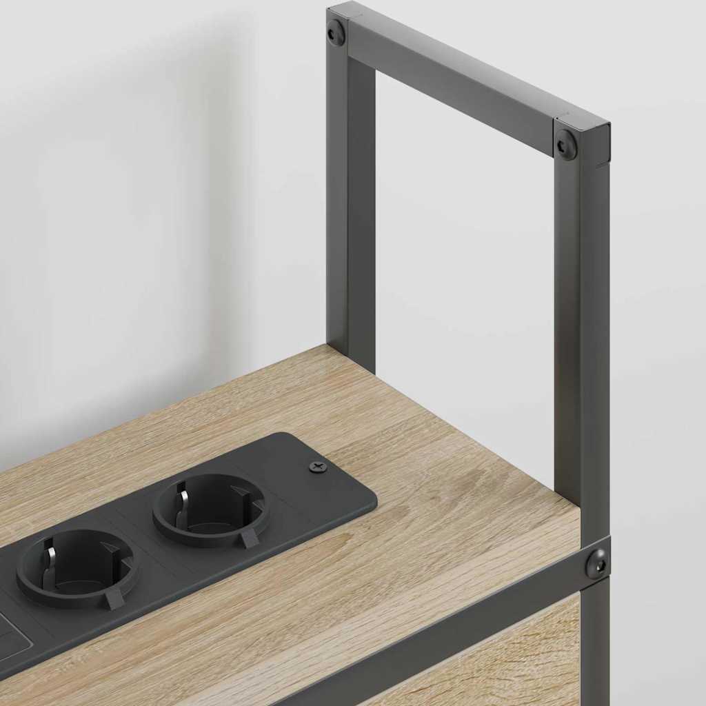 Szafka z Ładowaniem dąb sonoma 120 cm Materiał drewnopochodny