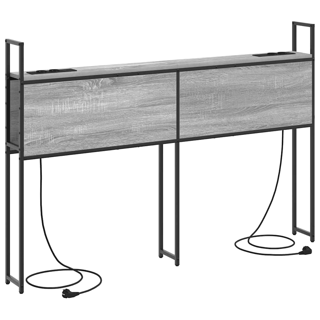Säilytyspääty päätyllä säilytystilassa Harmaa sonoma 160 cm Tekninen puu