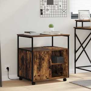 Omara z polnilno postajo Dimljeni oreh 61 x 46 x 67 cm