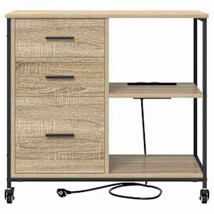 Skříň s Nabíjecí Stanicí s kolem Sonoma dub 76 x 41 x 72 cm - obrázek 7