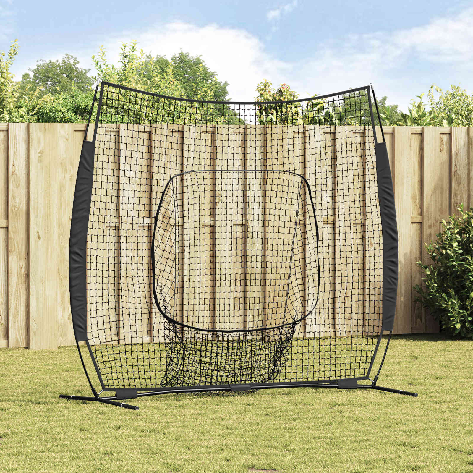 vidaXL Baseball-Übungsnetz Schwarz 250 x 106 x 209 cm Polyester vidaXL Baseball-Übungsnetz Schwarz 250 x 106 x 209 cm Polyester