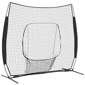 vidaXL Pesapalli harjutusv&otilde;rk Must 250 x 106 x 209 cm Pol&uuml;ester