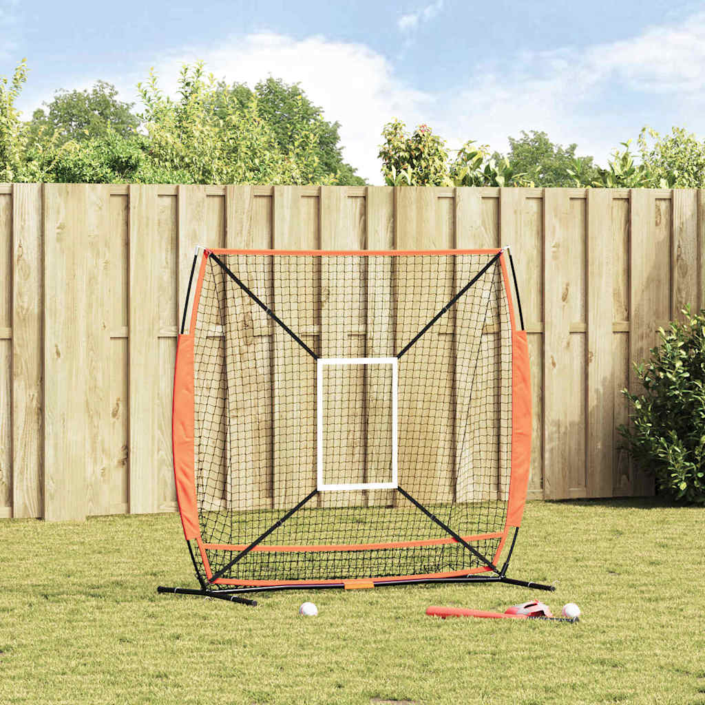 vidaXL Baseball & Softball Schwarz 180 x 90 x 153 cm Polyester