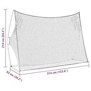 Pomocník pro golfový trénink Černá 314 x 92 x 214 cm Polyester - obrázek 10
