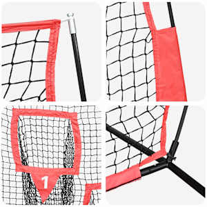 Síť na trénink baseballu Černá 214,5 x 89,5 x 181 cm Polyester - obrázek 8