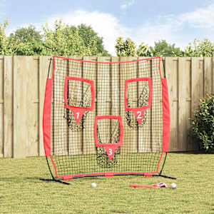 Síť na trénink baseballu Černá 214,5 x 89,5 x 181 cm Polyester