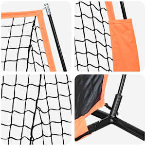Síť na trénink baseballu Černá 250 x 106,5 x 210 cm Polyester - obrázek 8