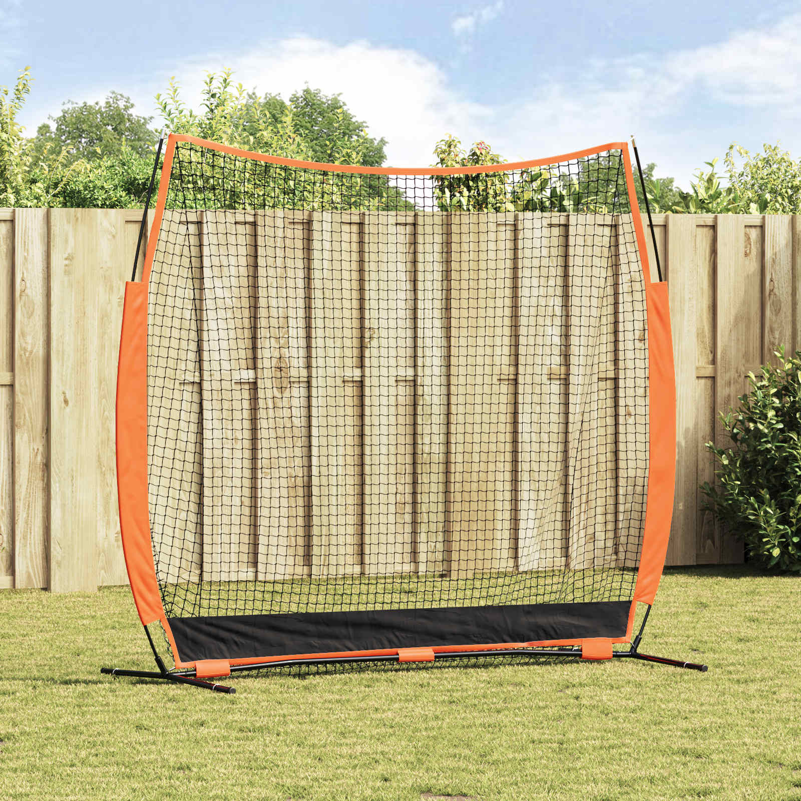 vidaXL Baseball-Übungsnetz Schwarz 250 x 106,5 x 210 cm Polyester