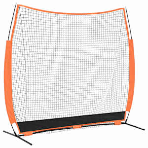 vidaXL Pesapalli harjutusv&otilde;rk Must 250 x 106,5 x 210 cm Pol&uuml;ester
