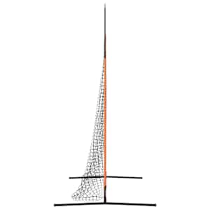 Síť na trénink baseballu Černá 250 x 106,5 x 210 cm Polyester - obrázek 6